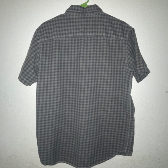 HARLEY DAVIDSON Mens Grey Plaid Short Sleeve Button up Shirt SZ L - Picture 2 of 5